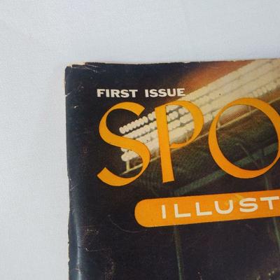1954 Sports Illustrated #1 Inaugural First Issue - with Topps Cards Attached
