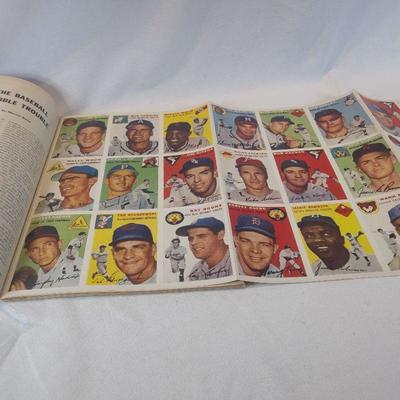 1954 Sports Illustrated #1 Inaugural First Issue - with Topps Cards Attached