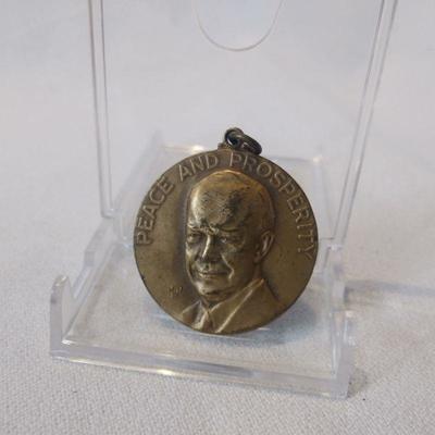 Eisenhower "Peace and Prosperity" Metal