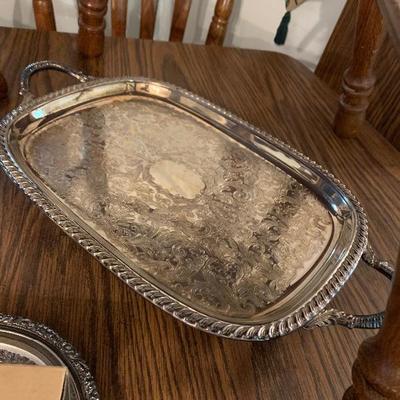 Silver plate tray 