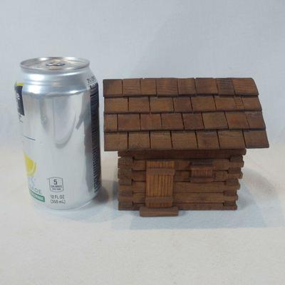 Artist Made Log Cabin Music Box