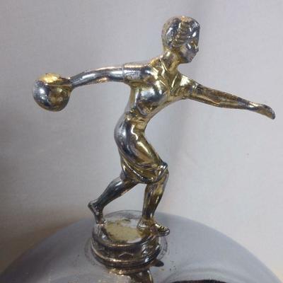Art Deco Bowling Trophy Bar Set