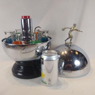 Art Deco Bowling Trophy Bar Set