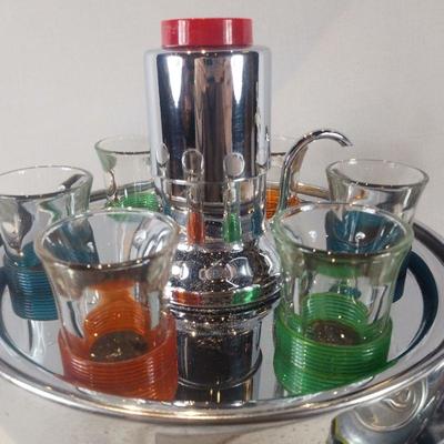 Art Deco Bowling Trophy Bar Set
