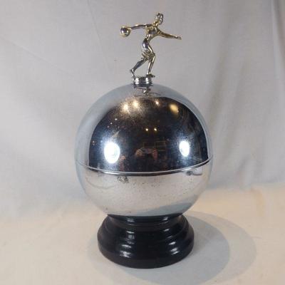 Art Deco Bowling Trophy Bar Set