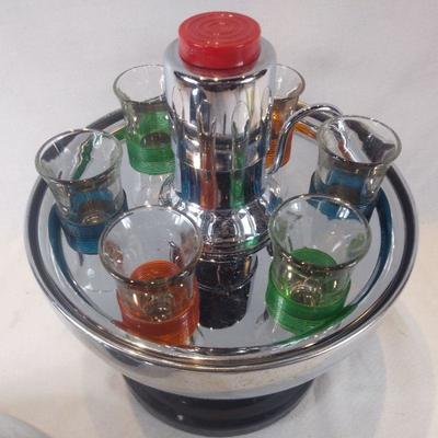 Art Deco Bowling Trophy Bar Set