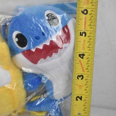 Baby Shark Plush Clips 3-pack, $10 Retail - New