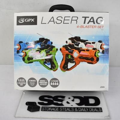 GPX Laser Tag Blasters, 4 Pack, $30 Retail - New