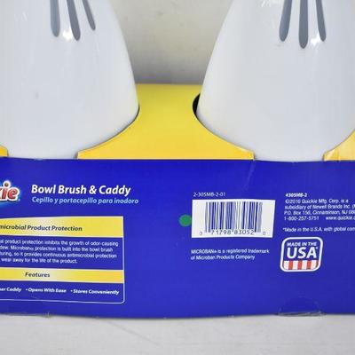 Quickie Bowl Brush & Caddy, 2 Count, $10 Retail - New