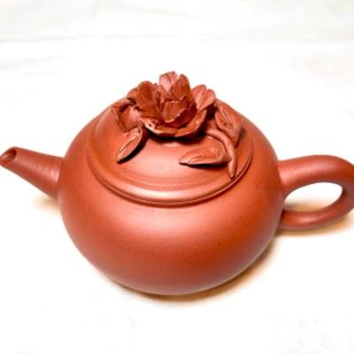 Diminutive Chinese Terra Cotta Teapot, Signed