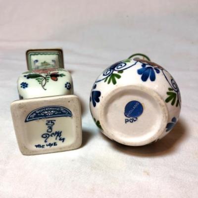 Polish Pottery Vases, Pair