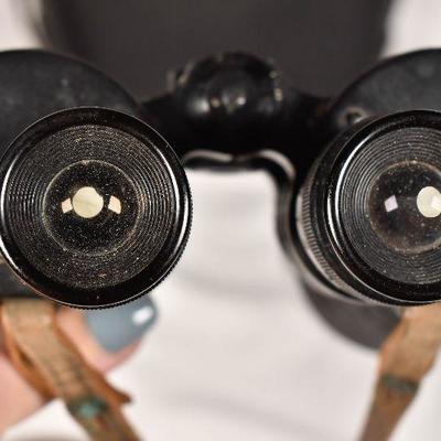Lot 8: Vintage binoculars with case 9x50 coated optics