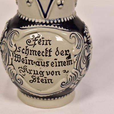 Lot 11: German Salt Glaze Wine Pitcher  Stein