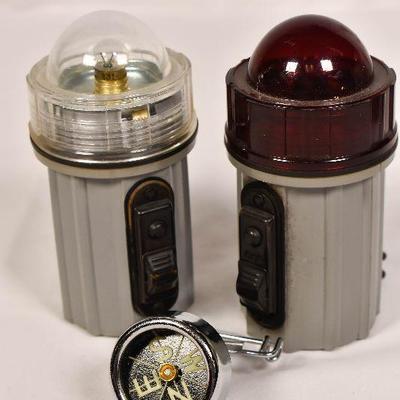 Lot 20: Military Lot Lamp Lights and Compass
