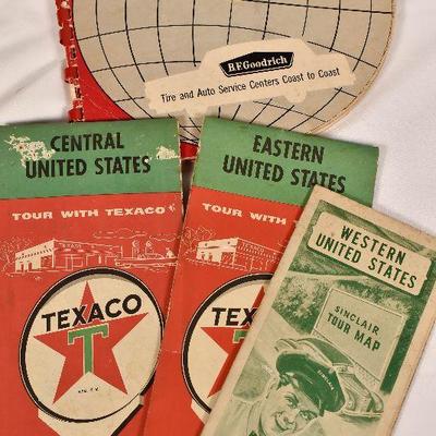 Lot 29: Vintage Touring Maps Road Guides