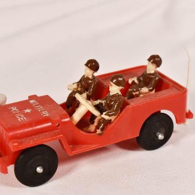 Lot 46: Vintage Thomas Toys Plastic Military Police Army Jeep