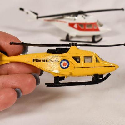 Lot 49: Pair of Vintage Matchbox helicopters 