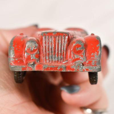 Lot 53: Vintage Tootsietoy car  classic MG Roadster Red