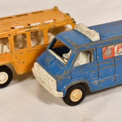 Lot 54: Pair of vintage Tootsietoy Vans One police van