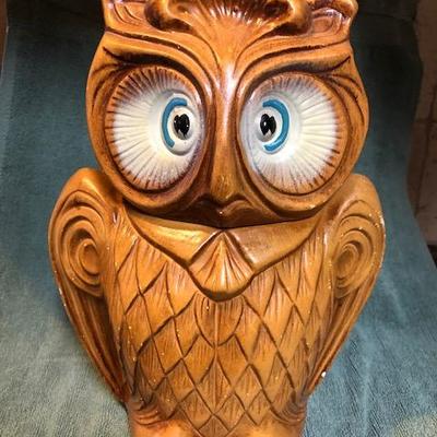 Vintage Maurice of California Ceramic Owl Cookie Jar
