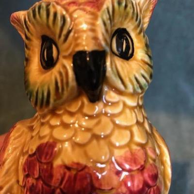Vintage Ceramic Owl Planter