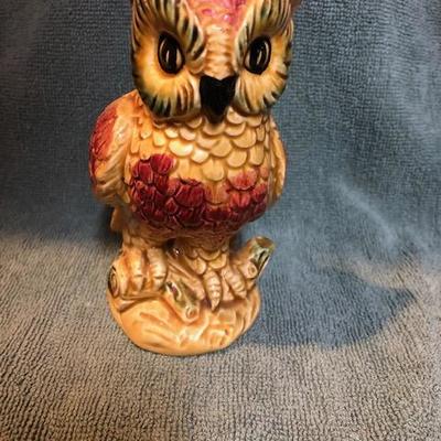 Vintage Ceramic Owl Planter