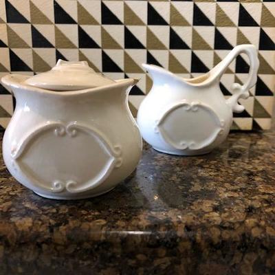 Miniature Creamer & Sugar Bowl