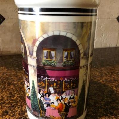 Ceramic Wine Cooler/Utensil Holder