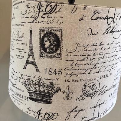 Pair of Brown Lamp w/French inspired shade