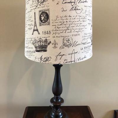 Pair of Brown Lamp w/French inspired shade