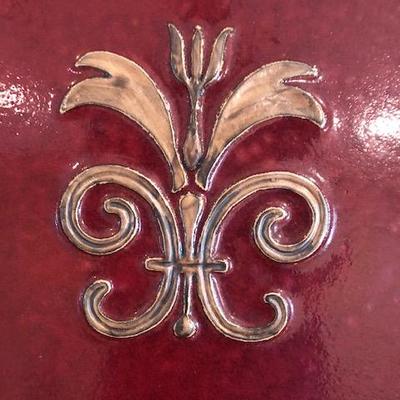 Red Decorative Heavy Duty Plate