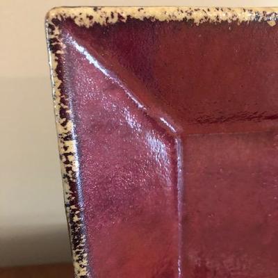 Red Decorative Heavy Duty Plate