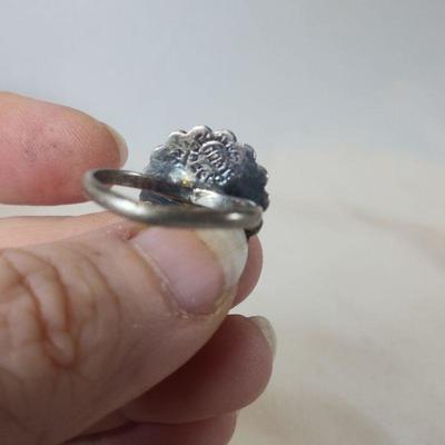 Sterling Silver Abalone Ring in a Vintage Ring Box