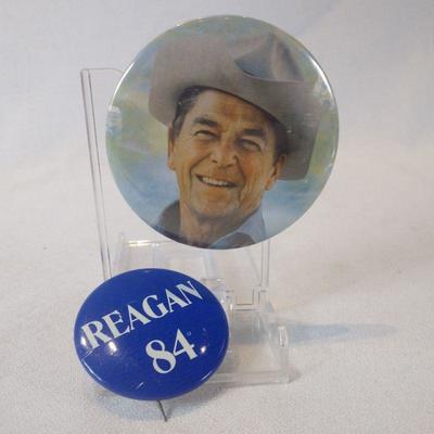 Ronald Reagan Memorabilia Buttons