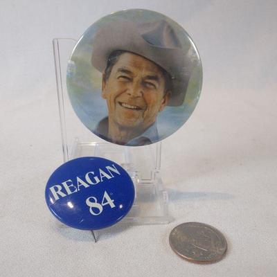 Ronald Reagan Memorabilia Buttons