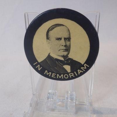 President McKinley In Memoriam Pin