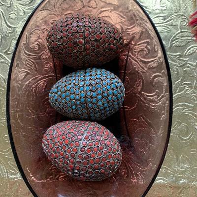 Asian Jeweled Easter Eggs