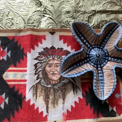 Wade Irish Porcelan & little Native American cloth