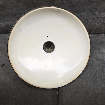 Lot 4  This porcelain light shade from Seattle's BF Day Elementary school