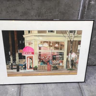 Lot 5 original Red Door Ale House framed print