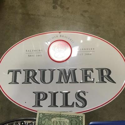 Lot 11   4 tin collectible Beer signs