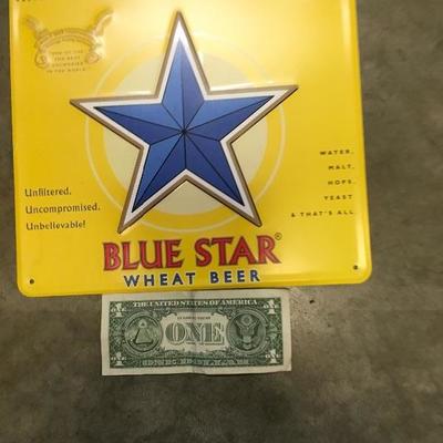 Lot 11   4 tin collectible Beer signs