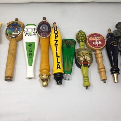 Lot 20  10 Beer taps that were used at the now closed Red Door Ale House in Fremont