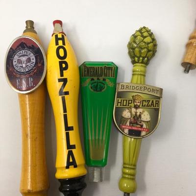 Lot 20  10 Beer taps that were used at the now closed Red Door Ale House in Fremont