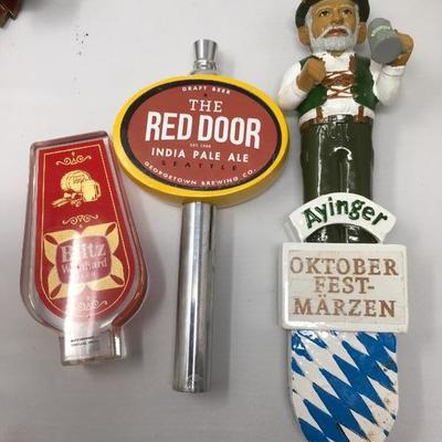 Lot 22   13 Beer taps that were used at the now closed Red Door Ale House in Fremont