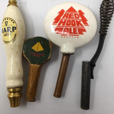 Lot 22   13 Beer taps that were used at the now closed Red Door Ale House in Fremont