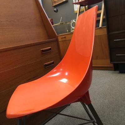 Lot 42  Mid century Orange Chair