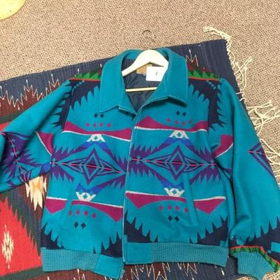 Lot 43  "Minty Fresh" Pendleton Jacket action!