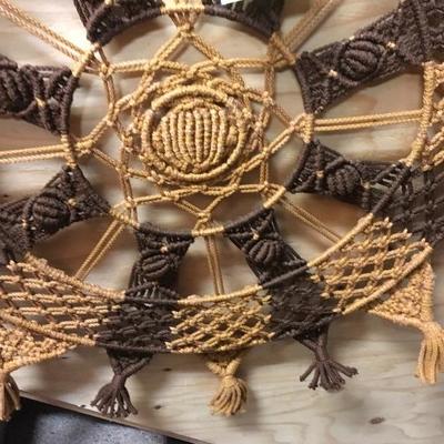 Lot 50  Large Vintage Macreme Spirit Catcher