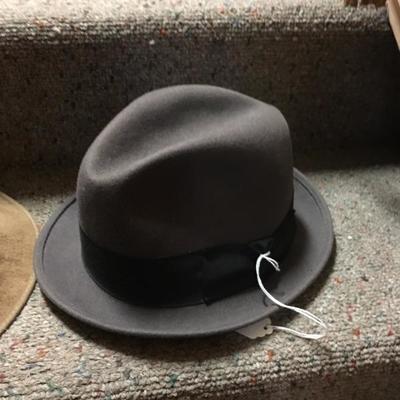 Lot 51  pair of vintage fedora hats
